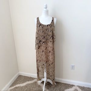 NWT Forever 21 Boho Feather Print Dress